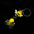Whether you're keeping track of your keys or adding flair to your favourite bag, this cheerful bee keychain brings a pop of colour and charm to your daily routine.