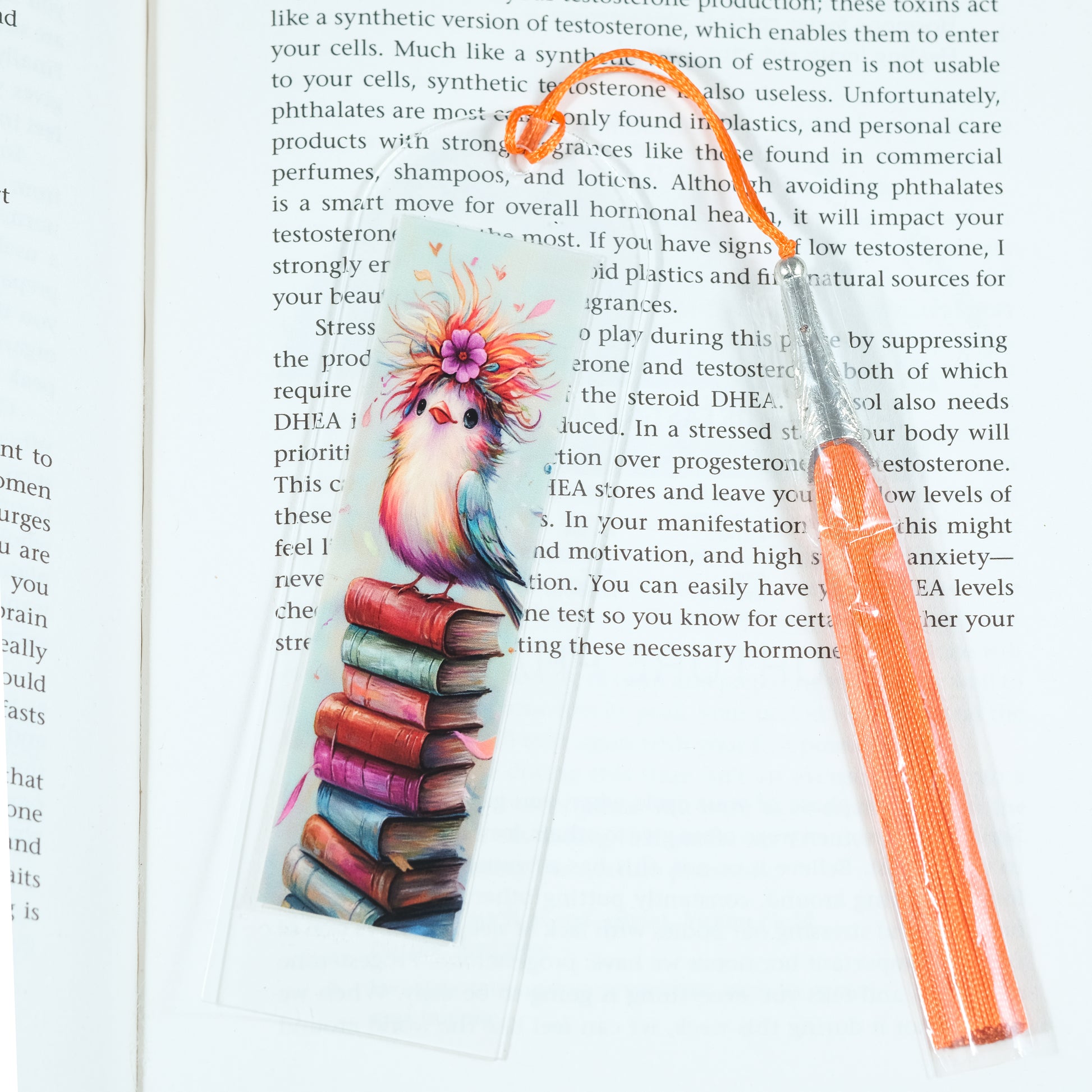 Whether you're escaping into a novel, browsing your favourite reads, or building your to-be-read pile, this fun bookmark brings a splash of colour and personality to every page.